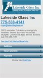 Mobile Screenshot of lakesideglasstahoe.com