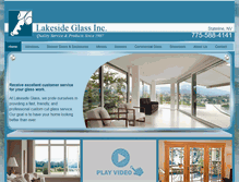 Tablet Screenshot of lakesideglasstahoe.com